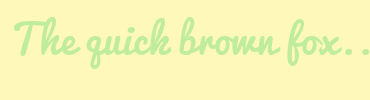 Image with Font Color BFED9B and Background Color FFF8BB